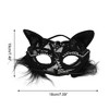 Unique Bargains Reusable Cat Party Mask 1 Pc - 2 of 4