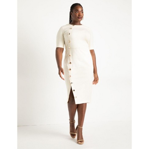 Cream dress size outlet 18