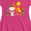 Girls' - Peanuts - Retro Trailblazer Fit & Flair Cap Sleeve Dress - 2 of 3