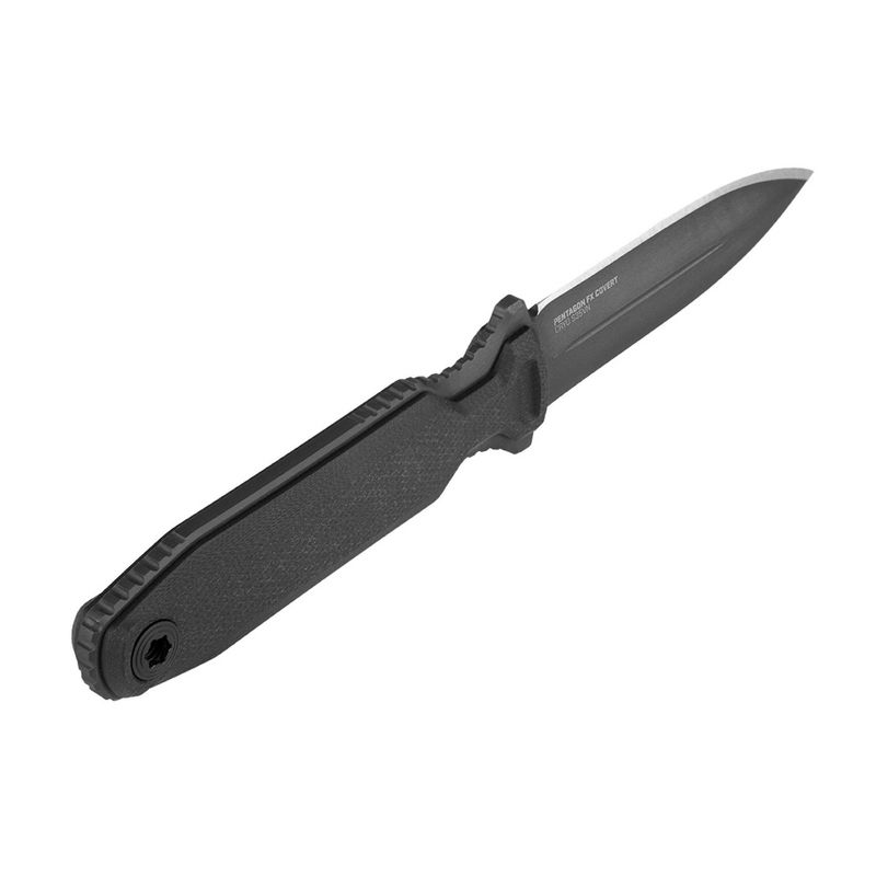 SOG Pentagon FX Covert 3.41-Inch Spear-Point Straight Edge Fixed Blade Knife, 3 of 4