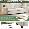 83.8'' Polyester Convertible Pullout Sofa Bed with Folding Mattress, 2-in-1 Function and High-Density Foam - 3 of 4