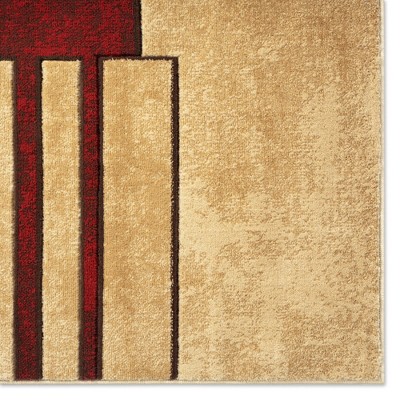 Home Dynamix Mason Contemporary Geometric Area Rug, Brown/Red, 7'10"x10'6"