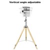 BestParts 10" Tripod Pedestal Fan, 3-Speed Adjustable, Multi-Angle Airflow, Metal & Wood Design, Silver - 4 of 4