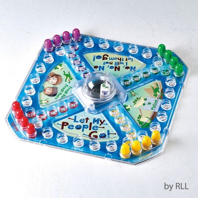 Rite Lite 10.25" Let My People Go Passover Board Game - Blue/Clear