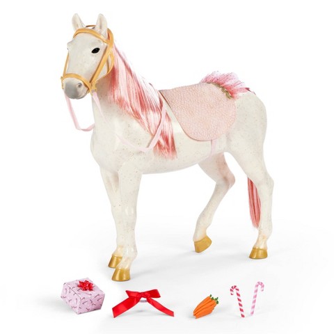 Аксессуары для кукол Our Generation Glisten 20" Holiday Toy Horse and Accessories for 18" Dolls