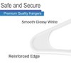 Heshberg Plastic Hangers with Hooks White 50 Pack - 3 of 4