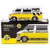 Dodge Van White and Yellow with Graphics "Mooneyes" "Global64" Series 1/64 Diecast Model by Tarmac Works - 3 of 3