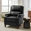 Elisabete Modern Wingback Genuine Leather Recliner with Vintage Nail Head Trim for Living Room and Bedroom| ART OF LIVING DESIGNS - 2 of 4
