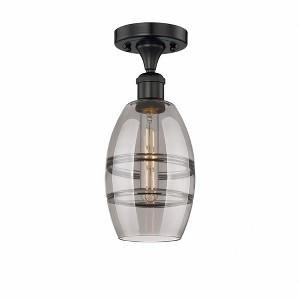 Vaz - 1 Light Semi-Flush Mount In Industrial Style-8.25 Inches Tall and 5.88 Inches Wide - 1 of 1
