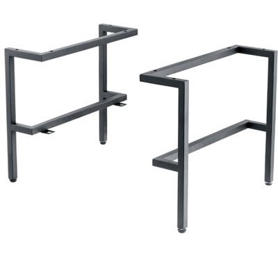 James Martin Vanities Milan 18.1" Depth Stainless Steel Base(Tall), Matte black