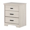 South Shore Versa Nightstand with Charging Station Winter Oak - image 2 of 4