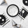 50ct Metallic Star Snack Plates - Spritz™: Round Disposable Dinnerware, Silver, 7" Paper Plates, Abstract Printed Pattern - 2 of 3