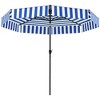Outsunny 8.6FT Patio Umbrella, UPF 30+ Outdoor Market Umbrella, 2-Tier Vented Patio Table Umbrella with Crank, 8 Ribs, Push Button Tilt - 4 of 4