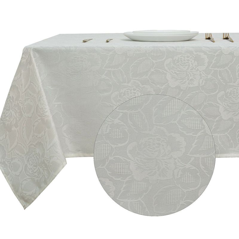 Kate Aurora Shabby Chic Floral All Purpose Fabric Tablecloth, 5 of 6