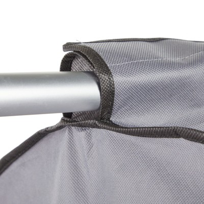Large Gray Non-Woven Fabric Hanging Garment Bags with Clear Window