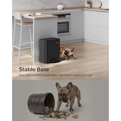 Ink Black Stainless Steel 5.2-Gallon Kitchen Trash Can with Pedal