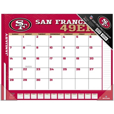 2023 Turner Pocket Monthly Planner Calendar Team NFL San Francisco