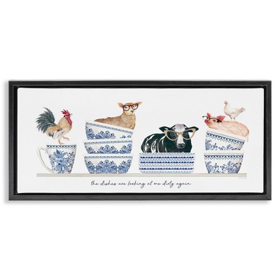 Stupell Industries Farmhouse Dirty Dishes, 25" x 11"