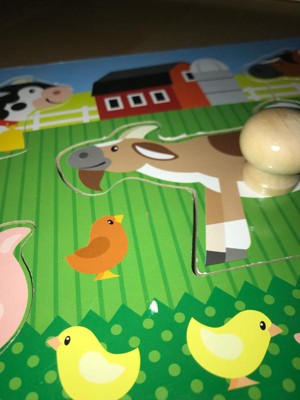 Melissa & Doug Jumbo Knob Farm 8pc : Target