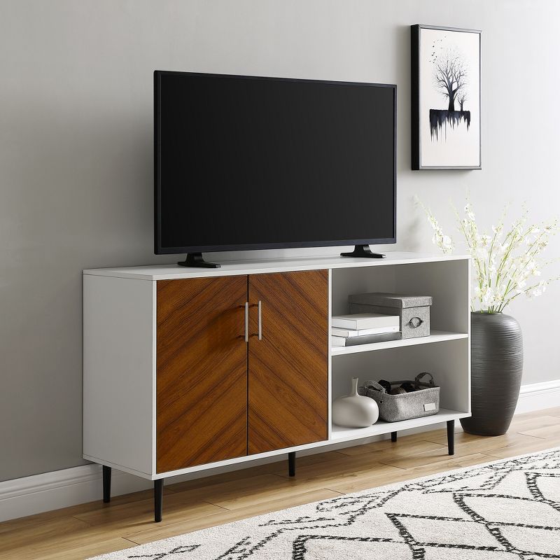 Angelo Modern 2 Door Bookmatch TV Stand for TVs up to 65" - Saracina Home, 3 of 16