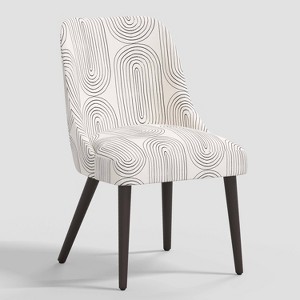 Geller Modern Dining Chair in Oblong Slate - Threshold™: Upholstered, Ash Frame, Armless Design - 1 of 4
