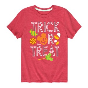 Boys' - Disney - Trick Or Treat Candy Art Short Sleeve Graphic T-Shirt - 1 of 4