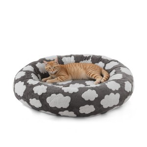 JOEJOY Dog Beds Large Sized Dog - Washable Furry Pet Beds, Round Orthopedic Corduroy Fleece Puppy Beds with Removable Zipper Cover - 1 of 4