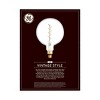GE 40W Vintage Style G63 LED Large Globe Light Bulb Clear Glass - 2 of 4