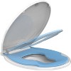 Elongated Toilet Seat with Toddler Seat Built In, Slow Close  Lid, Potty Training Seat for Kids and Adults, Safe PP Material - 2 of 4