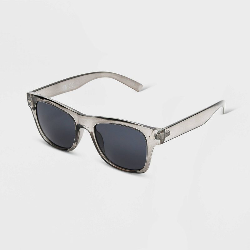 Men&#39;s Shiny Plastic Way Square Sunglasses - Original Use&#8482; Gray, 3 of 4