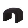 Modern U-Shaped Ottoman Bench Set with Foam Padded Seats for Extra Seating and Footrest Use in Living Room -3irtyhousy - 3 of 4