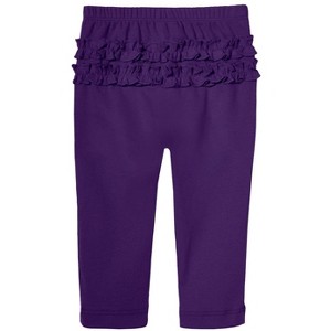 City Threads USA-Made Baby Ruffle Butt Soft Cotton Leggings - 1 of 3