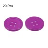 Unique Bargains Sewing Resin Round Flat 4-Hole Replacement Craft Buttons 20 Pcs - 3 of 4
