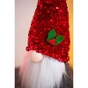 Evergreen Plush Gnome with Sequin Hat Table Decor, Set of 2 - 3 of 4