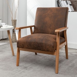 NicBex Accent Chair 25.38'' Wide Classic Wood Frame Arm Chair Lounge Chair Modern Reading Chair Comfy Chair for Living Room - 1 of 4
