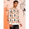 TATT 21 Men's Halloween Long Sleeves Pumpkin Printed Christmas Halloween Pullover Sweatshirt - 2 of 4