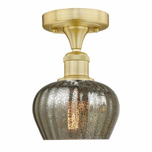 Fenton - 1 Light Semi-Flush Mount In Industrial Style-8.25 Inches Tall and 6.5 Inches Wide - 1 of 1