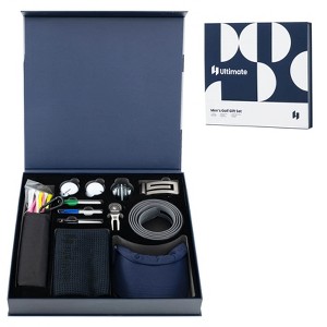 Costway Golf Gift Set for Men w/ Golf Balls Golf Tees Golf Towel Golf Belt Golf Hat - 1 of 4