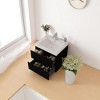 23.6" Wall-Mounted Bathroom Vanity with White Resin Sink, Floating Timber Cabinet, Soft-Close Hinges & Open Back for Easy Installation - 4 of 4