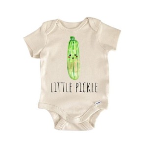 Pickle Dill Vegan Foodie - Baby Boy Girl Clothes Infant Onesie® Funny Cute Newborn GS1 BBY - 1 of 4