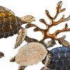 Olivia & May 18"x49" Metal Turtle Wall Decor: Nautical Style, Maritime Charm, Indoor Use, Fully Assembled - 3 of 4