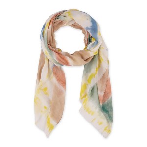 Design Imports Skye Tie Dye Scarf - Beige/Green - 1 of 4