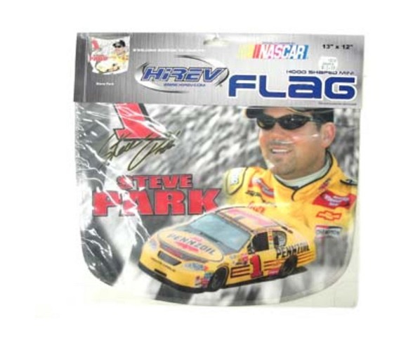 Merchant Overstock Exclusive Steve Park Nascar Die-Cut Outdoor Flag 13" x 12"