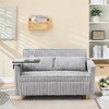 XINGHANZHENXUAN Beige Sofa with Movable Tabletops and Convertible Design, Comfortable Sofa Bed for Living Room or Bedroom - 3 of 4