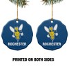 University of Rochester Primary Logo Porcelain Scalloped Holiday Christmas Tree Ornament - 2 of 4
