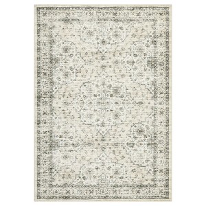 Washable Floral Living Room Rugs, Retro Accent Farmhouse Carpet for Bedroom, Soft Non Slip Large Floor Rugs for Dining Room Office - 1 of 4