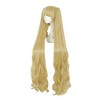 Unique Bargains Women's Curly Wigs 39" Blonde with Wig Cap - 3 of 4