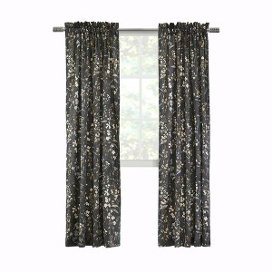Commonwealth Rockport Pole Top Dressing Window Curtain Panel Pair - Dark Grey - 1 of 4