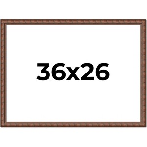 PosterPalooza | 36x26 Modern Bamboo Picture Frame, UV Acrylic, 5 Finishes - 1 of 4