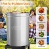ROVSUN 44QT Stainless Steel Seafood Boil Pot with Strainer Basket, Lid & Hook, Versatile Stock Pot for Turkey Frying & Crab, Lobster, Shrimp Boiling - 4 of 4